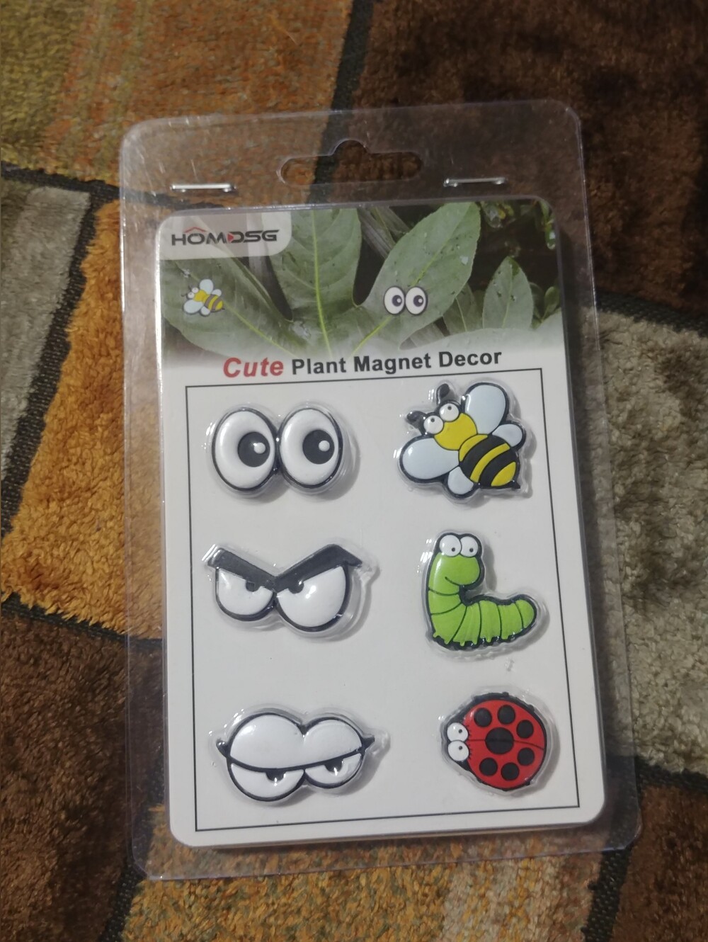 Plant Magnets Eyes, Potted Plants Magnetic Plant Pins, Funny Plant Markers